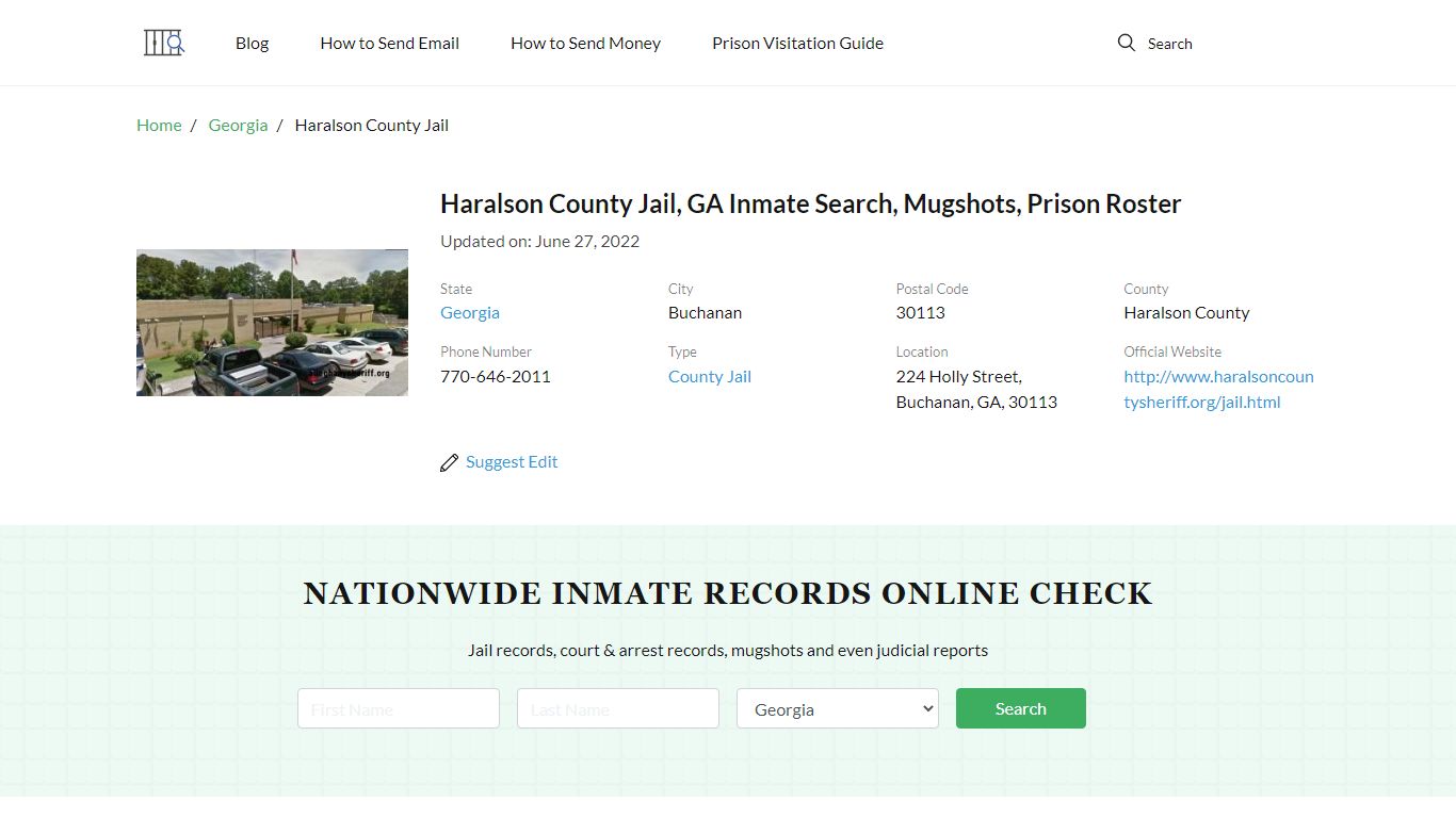 Haralson County Jail, GA Inmate Search, Mugshots, Prison ...
